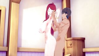 Uzumaki Kushina takes a big load of cum on her big tits - Naruto Hentai - 4 image