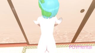 Earth-Chan missionary doggy - 4 image