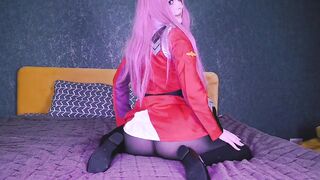 POV: Greedy slut Zero Two can't stop squirting while you fuck her - Cosplay Spooky Boogie - 2 image