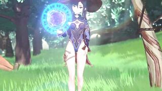 Mona caught and fucked by Hilichurls (Uncensored Hentai) - 2 image