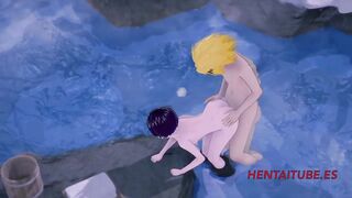 Boku No Hero Hentai - Denki Fucks Jiro in a HotSpring - My Hero Academia Porn Video 3D - 9 image