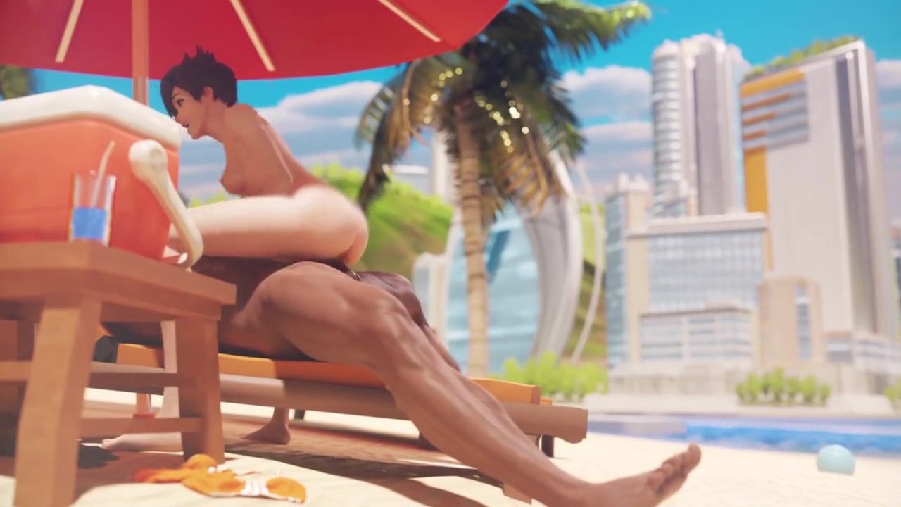Tracer on lifeguard duty porn